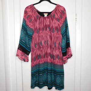 Scully Dress | Boho | Bell Sleeves | Elastic Neckline | Western | EUC | Large